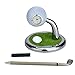 9.99WORLD MALL Golf Ball Pen Holder with Clock, Business Gifts Office Desktop Golf Pen Stand Miniature Model Decoration