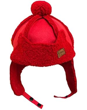 World Baby Kids Fleece Lined Cap Winter Warm Hat With Buckle