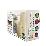 Flameless Color Changing Candles (3 candles that mimics a real candles) with Remote Control & Timer (Made With Real Wax!)
