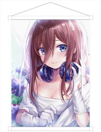 Amazon タペストリー 五等分の花嫁 中野三玖 なかのみく Nakano Miku 掛ける絵 ポスター アニメ 漫画 壁アート 掛け軸 スクロール軸 大幅巻物 軸物 誕生日プレゼント クリスマスプレゼント 漫画 同人 二次元 プレゼント クリスマス おしゃれ 萌え 贈り物 カスタム可能