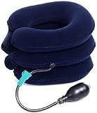 AMC Cervical Neck Traction Device for Head & Shoulder Relief, Blue