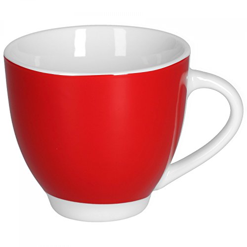 Van Well Vario hochwertiges Porzellan Geschirrset für 6 Personen für Gastro Hotel Privat I zweifarbiges Speiseservice… – Bild 7