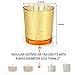 Gold Votive Candle Holder Set of 24,HabiLife Mercury Glass Tealight Candle Holder,Adds The Perfect Ambiance to Your Wedding/Home Decor…