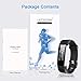 LETSCOM Fitness Tracker HR, Heart Rate Monitor Watch, IP67 Waterproof Activity Tracker with Step Counter and Sleep Monitor, Pedometer Watch, Smart Wristband for Kids Women and Men