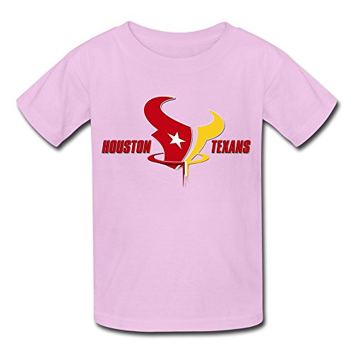 Geek Boys And Girls T-shirt Houston Rockets Texans Mix Logo Pink Size M
