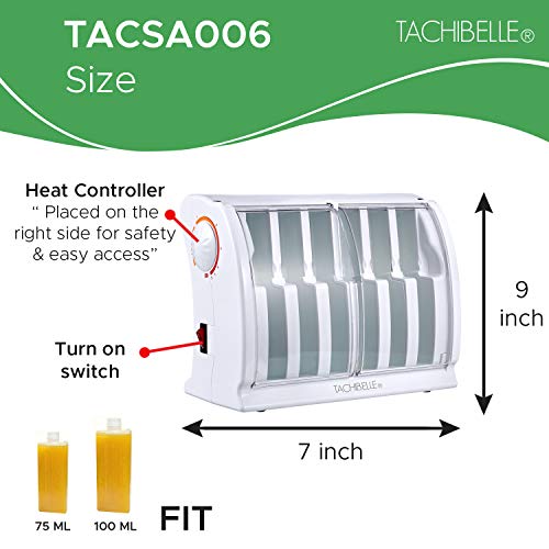 Tachibelle Professional Kit Ultimate 6 Cartridge Roll on Wax Warmer Heater For Hair Removal