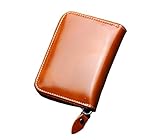 Covelin Women's Small Wallet Genuine Leather Clutch Credit Cards Holder Soft Hot Brown