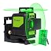 Huepar 902CG Self-Leveling 360-Degree Cross Line Laser Level with Pulse Mode, Switchable Horizontal and Vertical Green Beam Laser Tool, Magnetic Pivoting Base Included primary