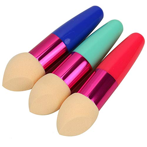 Gonioa 3pcs Cosmetic Makeup Blender Sponges Foundation Makeup Sponge Blender Brush Foundation Cosmetics Make Up Sponge Brush