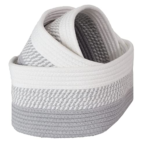 Home-Complete 3-pc Set, Woven Rope Basket Stylish Storage for Any Room in The H…