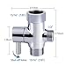 Bidet Sprayer - Handheld Bidet Toilet Hose Diaper Sprayer/Stainless Steel Baby Washer Hose Sprayers for Bathroom Cloth Diapers, CTRSHIF