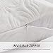 DOWNCOOL Memory Fiber Filling Body Pillow- Removable Zippered Bamboo Outer Pillow Cover- Breathable Cooling Hypoallergenic Bed Pillow for Long Side Sleeper- 20 x 54 inch