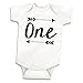 Bump and Beyond Designs Boy Birthday Shirt Baby Boy First Birthday Bodysuit (12-18 Months) White