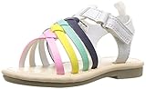 Carter's Girls' Denise Fashion Sandal, White, 9 M US Toddler