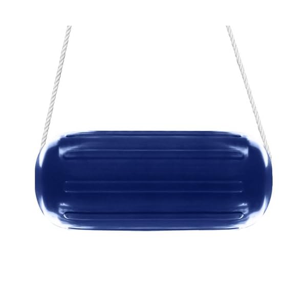 4-Boat-Fenders-8-X-20-Vinyl-Ribbed-Bumper-Dock-Shield-Protection-Blue-Includes-4-7-Long-Fender-Lines-Pump-to-Inflate