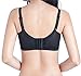 Orilife Women Lace VS Push up Nursing Bra with Fron Button, Black-S
