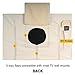 KHOMO GEAR Outdoor TV Cover - SAHARA Series - Universal Weatherproof Protector For 40 - 42 Inch TV - Fits Most Mounts & Brackets