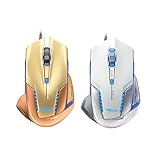 E-3lue E-Blue Mazer II 2500 DPI Blue LED Optical USB Wired Gaming Mouse EMS600 (Gold)