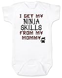 Vulgar Baby Mommy Ninja Skills Onesie, White