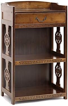 HLJ Creative Student Bookshelf Living Room Floor-Standing Bookshelf Modern Minimalist Bookcase Office Storage Rack Simple Retro Bookshelf (Size : S:284282cm)