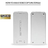 DIGITNOW USB 3.0 Capture Dongle Adapter Card,HDMI to USB 3.0 Live Streaming Game Capture Device for PS4 Xbox One 360, Full HD 1080p 60FPS,Drive-Free Compatible with Linux /Mac OS/ windows10/7/xp