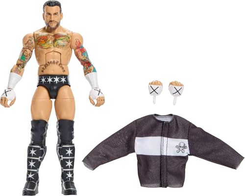 Mattel WWE Elite CM Punk Action Figure & Accessories, Series #124