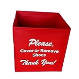 Alexi Ricci Disposable Shoe Cover Box for Realtors Red Bootie Box