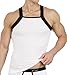 2xist Contrast 50 Cent Square Cut Tank Top 3100102703C L/White w/ Black