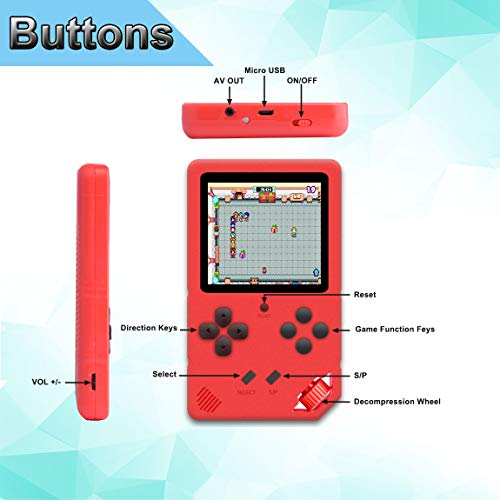 Beijue 16 Bit Handheld Games for Children Adults 3.0'' Large Screen