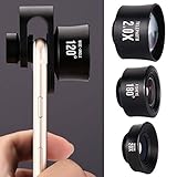 iPhone Lens, Phone Camera Lens Kit - 2.0X Zoom Telephoto Lens, 20X Macro Lens, 120°Wide Angle Lens, 180°Fisheye Lens, 4 in 1 Clip On Cell Phone Camera Lens for iPhone X/8/7/6/5 & Samsung & Smartphones