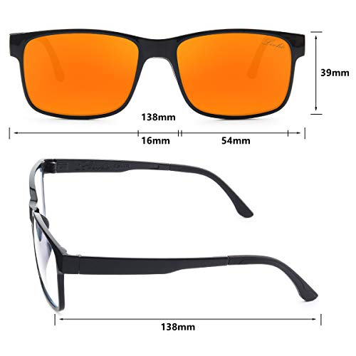 Livho[2 Functions] Blue Light Blocking Computer Glasses,Sunglasses Clip
