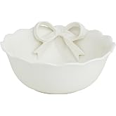 Mud Pie Ceramic Bow Serving Bowl
