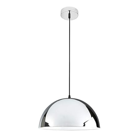 Chrome ceiling light shade