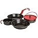 Coleman Rugged 1-Person Mess Kit , Red & Black