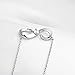 POPLYKE Infinity Necklace Sterling Silver Infinite Love Pendant Necklace Gift for Women Girls