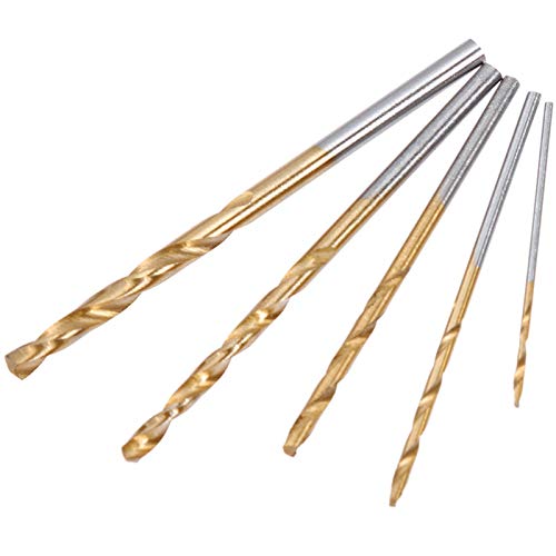 Tool - 50pcs Titanium Coated Drill Bits Hss High Speed Steel Drill Bits Set Tool Power Tools 1/1.5/2/2.5/3mm