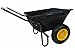 Polar Trailer 8449 Heavy Duty Cub Cart, 50 x 28 x 29-Inch 400 Lbs Load Capacity 7 Cubic Feet Tub Rugged Wide-Track Tires Utility and Hauling Cart, Black