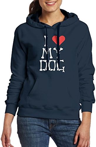 RMM KKK Women's I Heart My Dog Bones Hoodies Pullover Hoodie