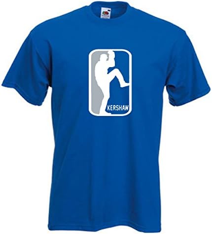 Silo Shirts BLUE Clayton Kershaw Los Angeles LOGO T-Shirt