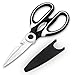 Multifunction Kitchen Shears Stainless Steel Heavy Sharp Scissors Nut Cracker Opener