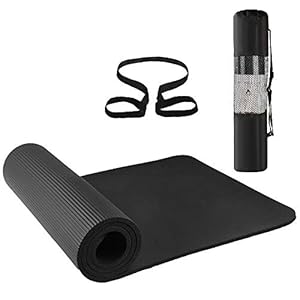 Lixada Yoga Mat Non Slip Eco Vriendelijke Pilates Oefening Mat Fitness Gymnastiek Mat met Draagbare Sling voor Fitness…