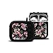 Airpods Case, LIZIMANDU Retro Silicone Earphone Protective Case for Apple Airpods 2 &1 Accessories Skin Pouch Box Protector Wireless Headphone Cover(Black Rose)thumb 2