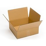 Pratt PRA0060 Recycled Corrugated Cardboard Single Wall Standard Flat Box with C Flute, 12