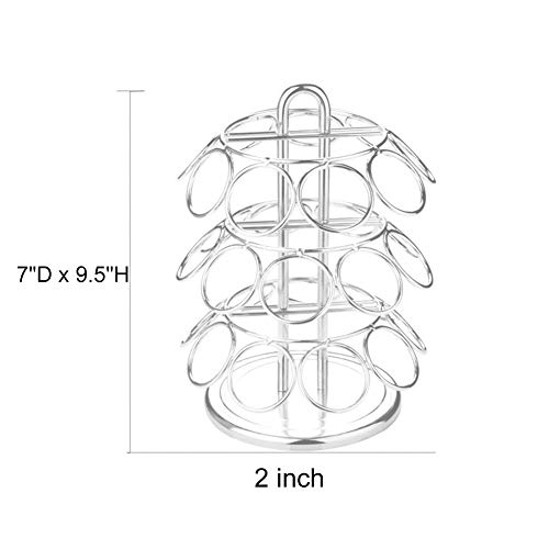 SCZS Coffee Pod Storage Carousel KCup Carousel Rotatable Coffee Pod