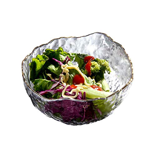 Salad Bowl Large Glass Salad Serving Bowls Multipurpose Mixing Prep Bowl for Popcorn Snack Fruit