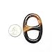Marycrafts Size 5 Buffalo Horn Scarf Ring Scarf Clip Scarf Slides Handmade 5.7x3.7 Cm