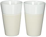 Bodum Bistro 2 Piece Mug with Silicone Sleeve, 0.6 L, White