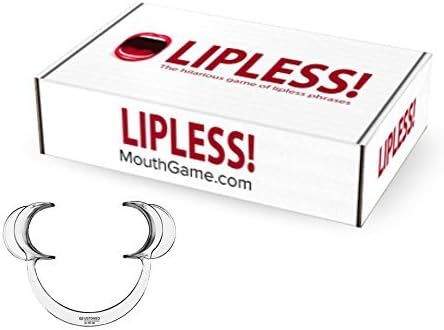 Lipless! The hilarious mouth party game. (6 Mouth Openers, Timer, 200+ Phrases, Family-friendly) by Lipless