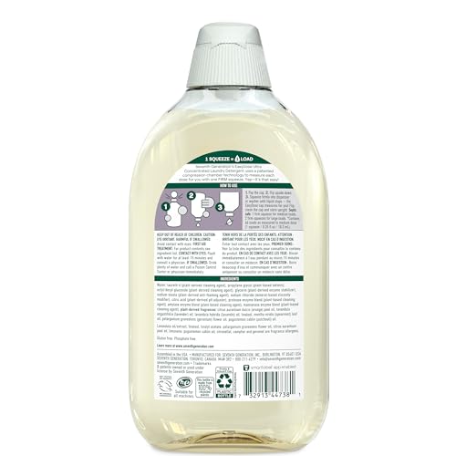 SEVENTH GENERATION EASYDOSE LAUNDRY DETERGENT FRESH LAVENDER ULTRA CONCENTRATED WASHING DETERGENT 23 OZ