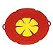 Fantastic Gifts Lid Cover and Spill Stopper,Boil Over Safeguard Cooking Tools, Pot Cover Silicone Spill Stopper Lid,10.2-Inch Silicone Lid for Pots And Pans, Multipurpose Kitchen Tool. (1, Red)